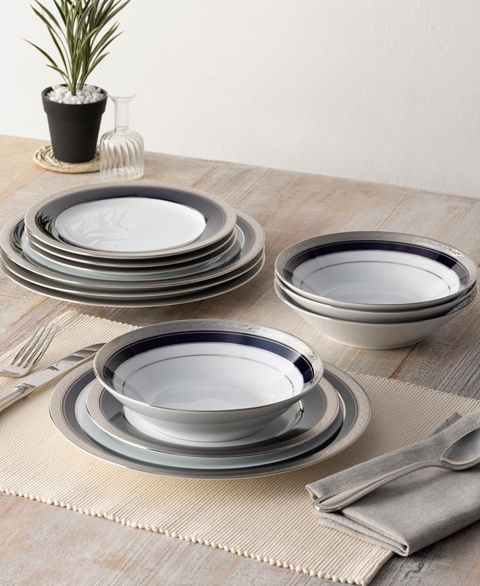 Crestwood Cobalt 12 Piece Set, Service For 4 Noritake Crestwood Cobalt 12 Piece Set, Service For 4 -VilleroyBoch shop