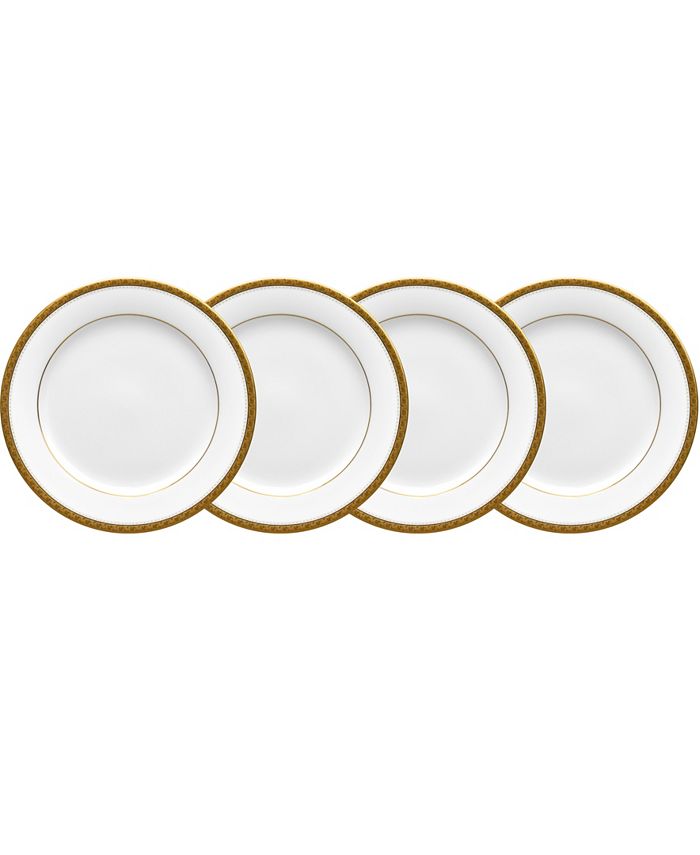 Charlotta Gold Set Of 4 Bread Butter Plates, Service For 4 Noritake Charlotta Gold Set Of 4 Bread Butter Plates, Service For 4 -VilleroyBoch shop