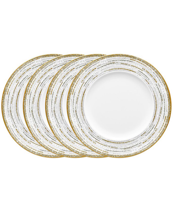 Noritake Haku Set Of 4 Accent Plates, Service For 4 3 Noritake Haku Set Of 4 Accent Plates, Service For 4