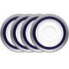 Noritake Crestwood Cobalt Platinum Set Of 4 Saucers, Service For 4