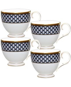 Noritake Blueshire Set Of 4 Cups, Service For 4