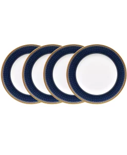Noritake Blueshire Set Of 4 Bread Butter And Appetizer Plates, Service For 4