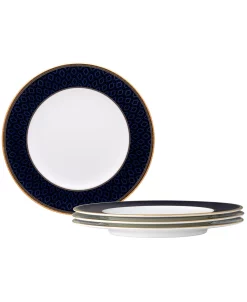 Noritake Blueshire Set Of 4 Accent Plates, Service For 4