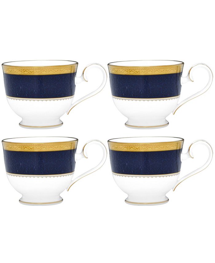 Odessa Cobalt Gold Set Of 4 Cups, Service For 4 Noritake Odessa Cobalt Gold Set Of 4 Cups, Service For 4 -VilleroyBoch shop