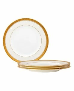Noritake Odessa Gold Set Of 4 Salad Plates, Service For 4