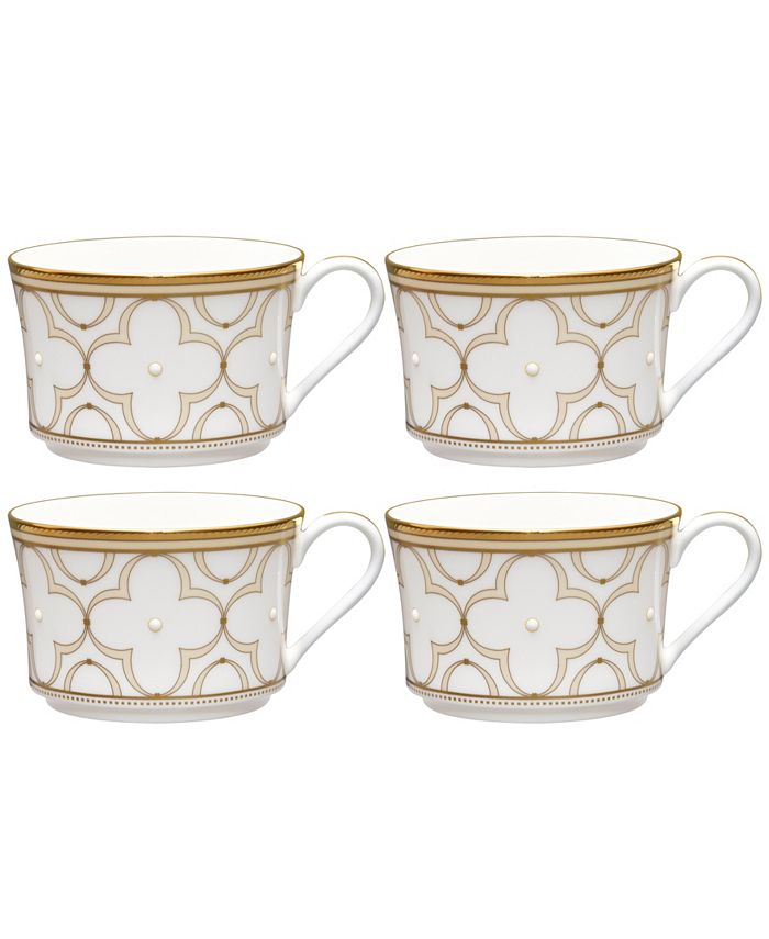 Trefolio Gold Set Of 4 Cups, Service For 4 Noritake Trefolio Gold Set Of 4 Cups, Service For 4 -VilleroyBoch shop