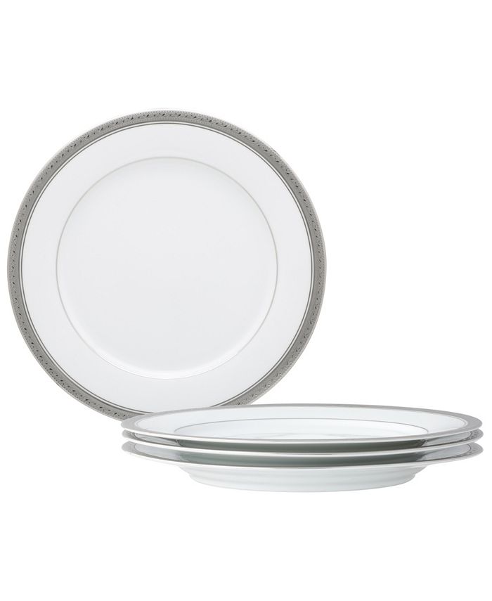 Crestwood Platinum Set Of 4 Dinner Plates, Service For 4 Noritake Crestwood Platinum Set Of 4 Dinner Plates, Service For 4 -VilleroyBoch shop