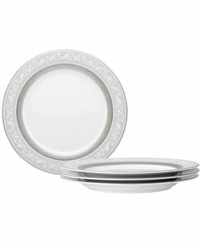 Noritake Crestwood Platinum Set Of 4 Accent Plates, Service For 4