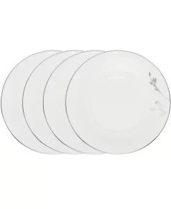 Noritake Birchwood Set Of 4 Saucers, Service For 4