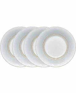 Noritake Linen Road Set Of 4 Saucers, Service For 4