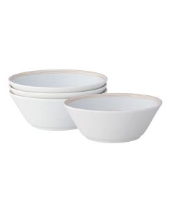 Noritake Linen Road Set Of 4 Fruit Bowls, Service For 4