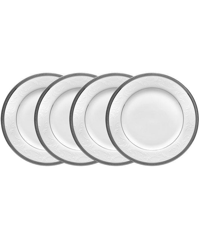 Regina Platinum Set Of 4 Bread Butter And Appetizer Plates, Service For 4 Noritake Regina Platinum Set Of 4 Bread Butter And Appetizer Plates, Service For 4 -VilleroyBoch shop