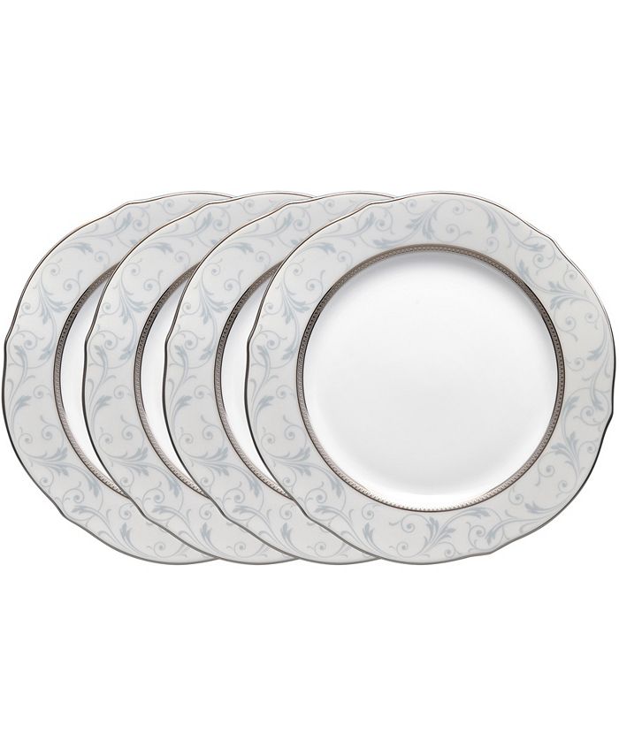 Regina Platinum Set Of 4 Scalloped Accent Plates, Service For 4 Noritake Regina Platinum Set Of 4 Scalloped Accent Plates, Service For 4 -VilleroyBoch shop