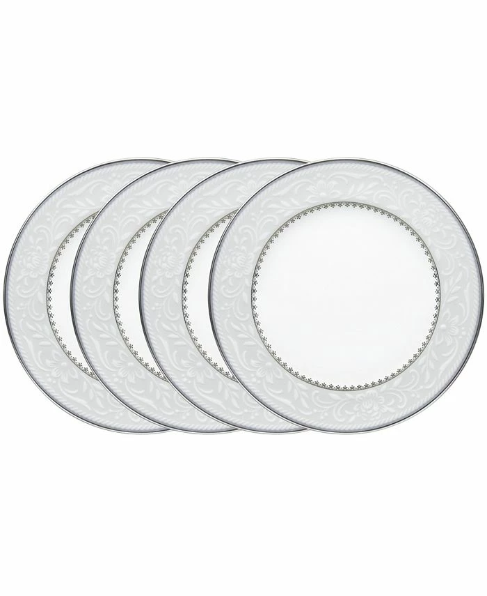 Noritake Brocato Set Of 4 Bread Butter And Appetizer Plates, Service For 4