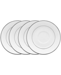 Noritake Spectrum Set Of 4 Saucers, Service For 4