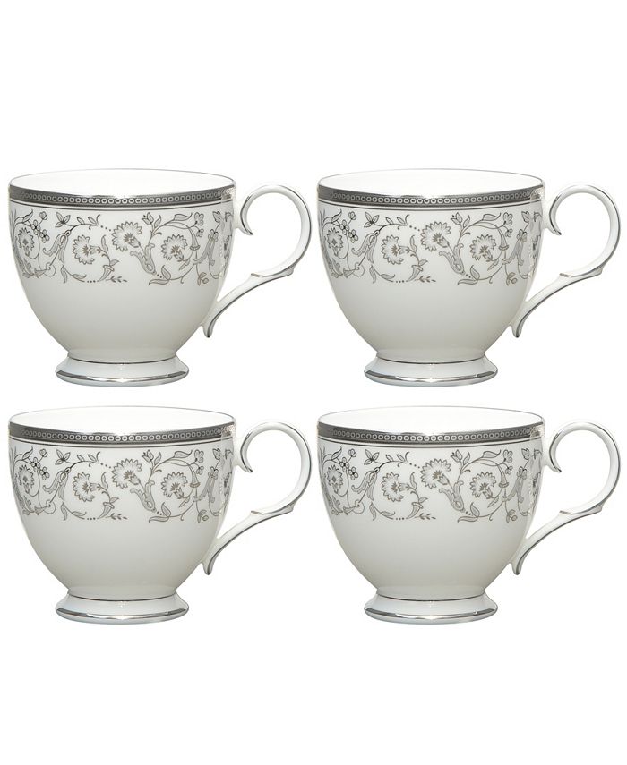 Summit Platinum Set Of 4 Cups, Service For 4 Noritake Summit Platinum Set Of 4 Cups, Service For 4 -VilleroyBoch shop