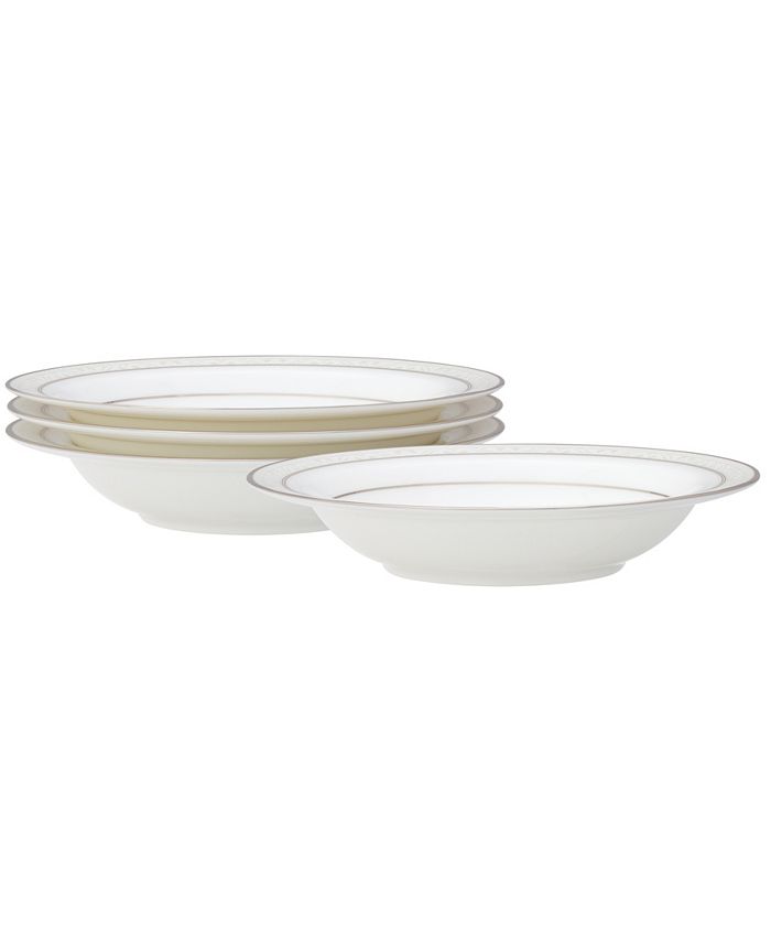 Montvale Platinum Set Of 4 Fruit Bowls, Service For 4 Noritake Montvale Platinum Set Of 4 Fruit Bowls, Service For 4 -VilleroyBoch shop