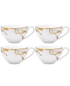 Noritake Raptures Gold Set Of 4 Cups, Service For 4