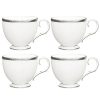 Noritake Rochelle Platinum Set Of 4 Cups, Service For 4
