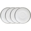 Noritake Rochelle Platinum Set Of 4 Saucers, Service For 4 -VilleroyBoch shop 22713330 fpx