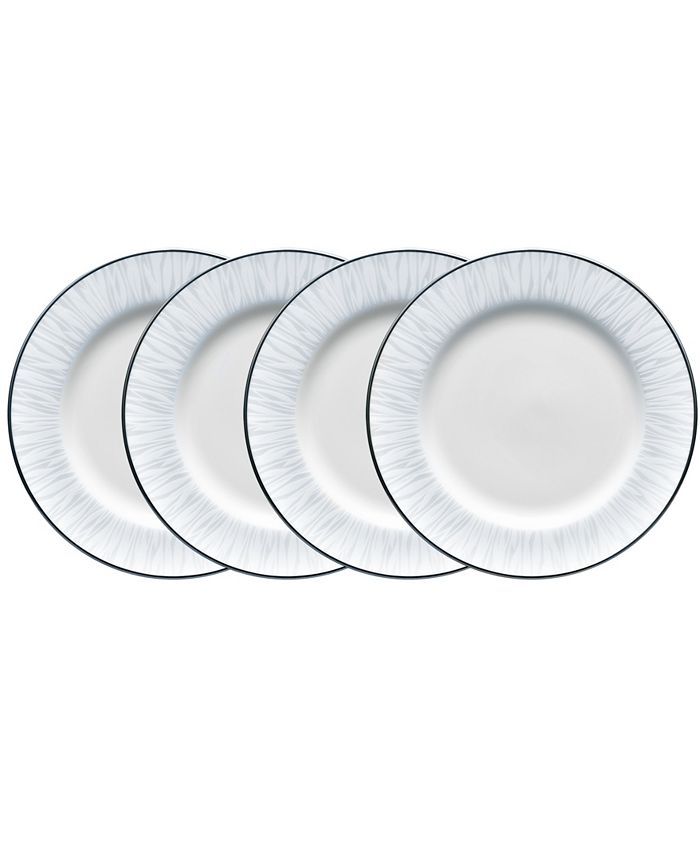 Noritake Glacier Platinum Set Of 4 Bread Butter And Appetizer Plates, Service For 4 3 Noritake Glacier Platinum Set Of 4 Bread Butter And Appetizer Plates, Service For 4