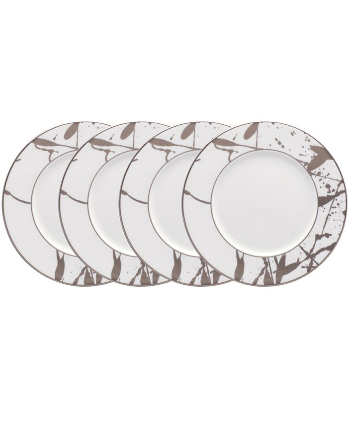 Raptures Platinum Set Of 4 Bread Butter And Appetizer Plates, Service For 4 Noritake Raptures Platinum Set Of 4 Bread Butter And Appetizer Plates, Service For 4 -VilleroyBoch shop