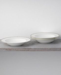 Alternative view of Noritake Rochelle Platinum Set Of 4 Soup Bowls, Service For 4
