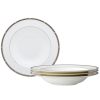 Noritake Rochelle Platinum Set Of 4 Soup Bowls, Service For 4 -VilleroyBoch shop 22737023 fpx