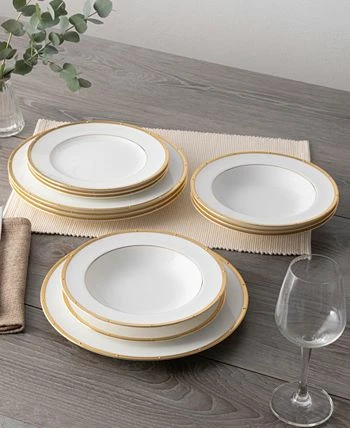 Noritake Rochelle Gold Set Of 4 Soup Bowls, Service For 4 - Image 8