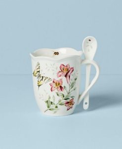 Lenox Butterfly Meadow Mug With Spoon, Macy's Exclusive -VilleroyBoch shop 22768857 fpx