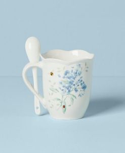 Lenox Butterfly Meadow Mug With Spoon, Macy's Exclusive -VilleroyBoch shop 22768859 fpx