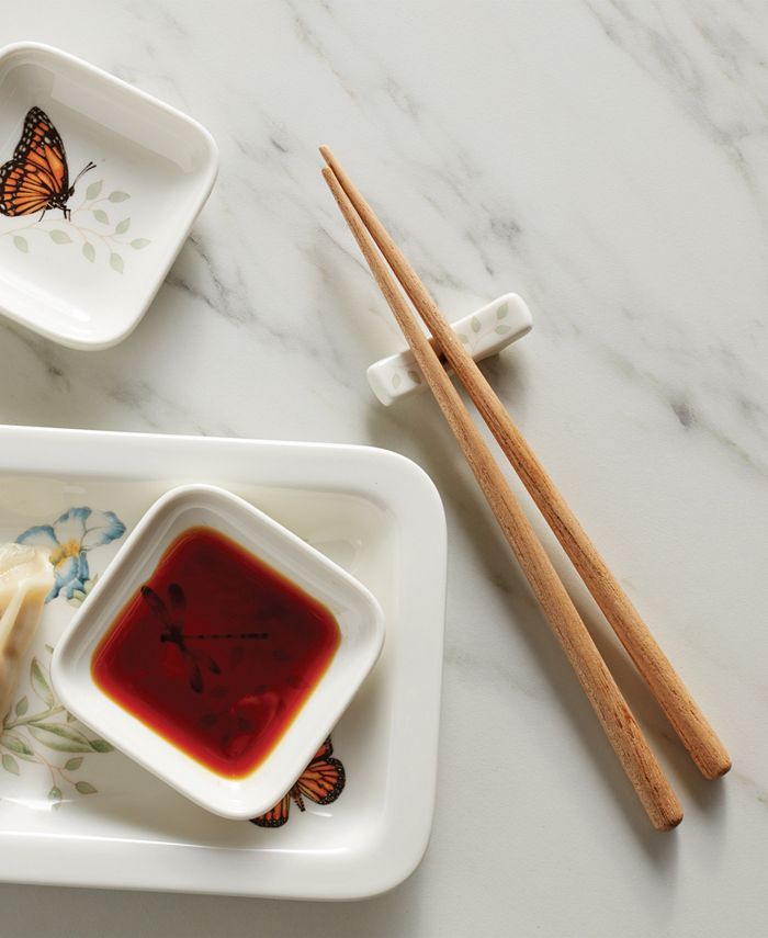 Butterfly Meadow 3 Piece Bowl Chopsticks Lenox Butterfly Meadow 3 Piece Bowl Chopsticks -VilleroyBoch shop