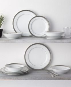 Noritake Crestwood Platinum Set Of 4 Dinner Plates, Service For 4 3 Noritake Crestwood Platinum Set Of 4 Dinner Plates, Service For 4 -VilleroyBoch shop 22771170 fpx