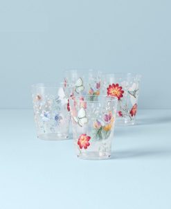 Lenox Butterfly Meadow Collection 4-Pc. Acrylic Double Old-Fashioned Drinkware Set -VilleroyBoch shop 22778169 fpx