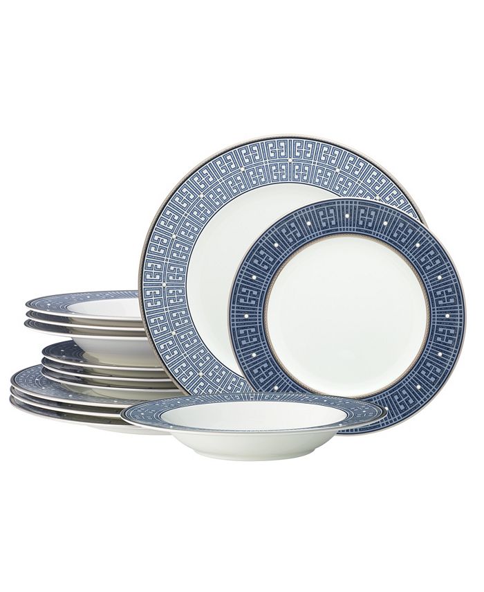 Noritake Infinity Blue 12 Pc. Set, Service For 4 3 Noritake Infinity Blue 12 Pc. Set, Service For 4