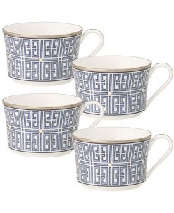 Noritake Infinity Blue Set Of 4 Cups, 7-1/2 Oz.