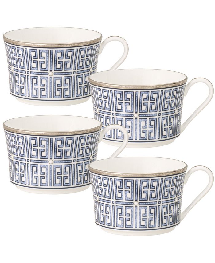 Noritake Infinity Blue Set Of 4 Cups, 7-1/2 Oz. 3 Noritake Infinity Blue Set Of 4 Cups, 7-1/2 Oz.