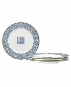 Noritake Infinity Blue Set Of 4 Bread Butter/Appetizer Plates, 6-1/2