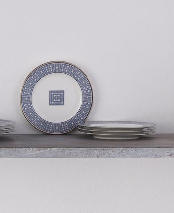 Infinity Blue Set Of 4 Bread Butter/Appetizer Plates, 6-1/2 Noritake Infinity Blue Set Of 4 Bread Butter/Appetizer Plates, 6-1/2 -VilleroyBoch shop