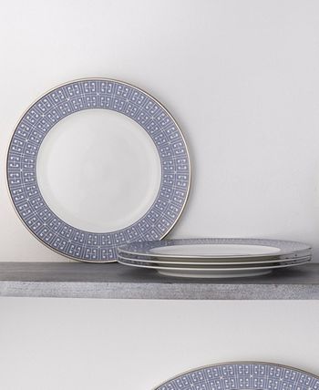 Infinity Blue Set Of 4 Dinner Plates, 11 Noritake Infinity Blue Set Of 4 Dinner Plates, 11 -VilleroyBoch shop
