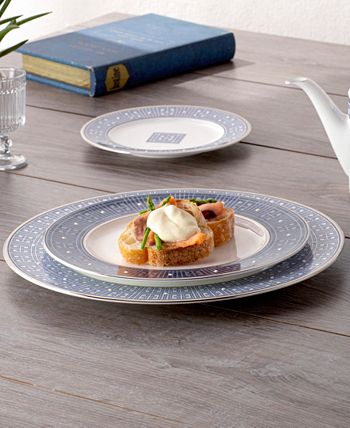 Infinity Blue Set Of 4 Dinner Plates, 11 Noritake Infinity Blue Set Of 4 Dinner Plates, 11 -VilleroyBoch shop