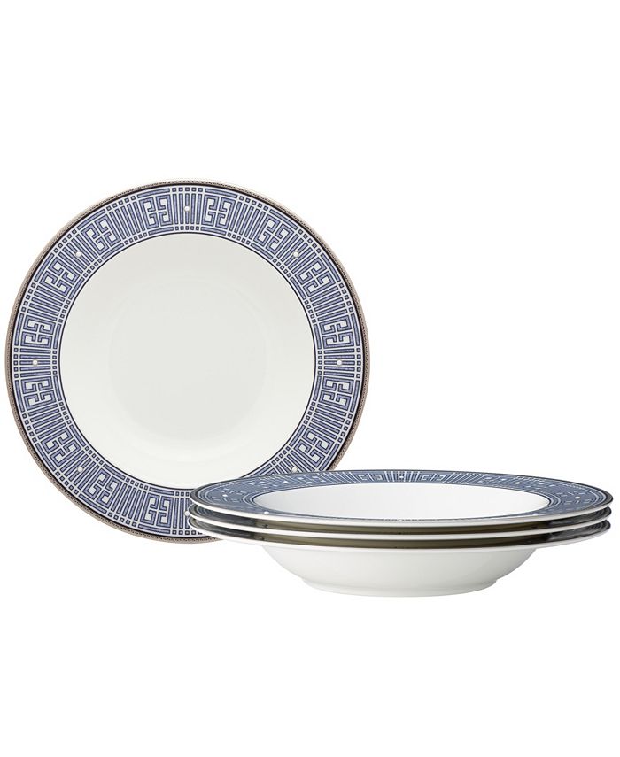 Noritake Infinity Blue Set Of 4 Soup Bowls, 8 1/2 12 Oz. 3 Noritake Infinity Blue Set Of 4 Soup Bowls, 8 1/2 12 Oz.