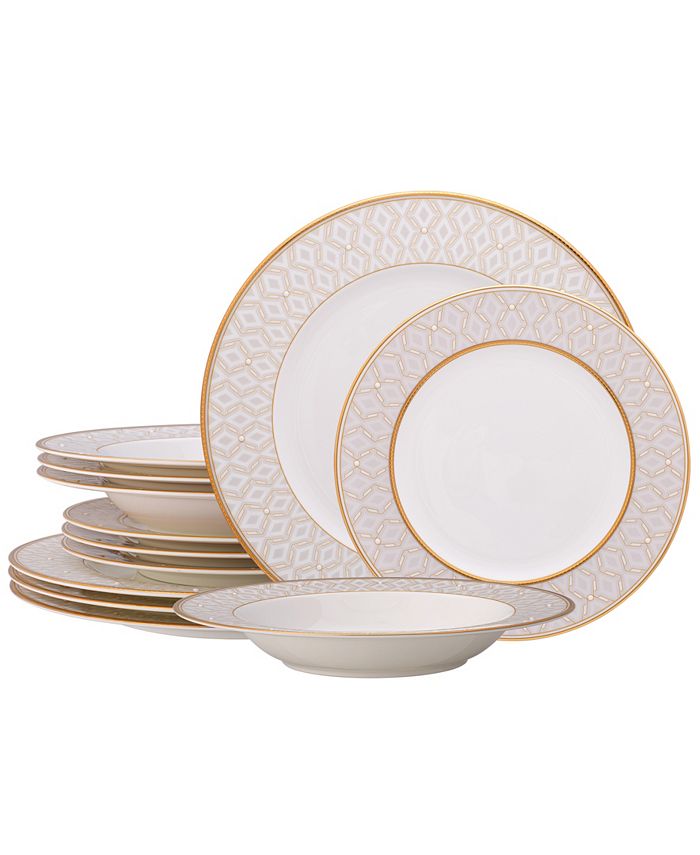 Noritake Ble Pearl 12 Pc. Set, Service For 4 3 Noritake Ble Pearl 12 Pc. Set, Service For 4