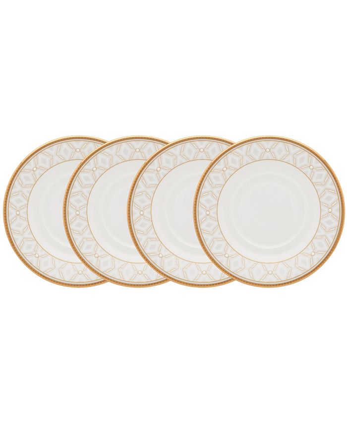 ble Pearl Set Of 4 Saucers, 6 Noritake Ble Pearl Set Of 4 Saucers, 6 -VilleroyBoch shop