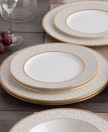 ble Pearl Set Of 4 Salad Plates, 8-1/2 Noritake Ble Pearl Set Of 4 Salad Plates, 8-1/2 -VilleroyBoch shop