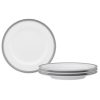 Noritake Whiteridge Platinum Set Of 4 Bread Butter/Appetizer Plates, 6-1/2 2 Noritake Whiteridge Platinum Set Of 4 Bread Butter/Appetizer Plates, 6-1/2 -VilleroyBoch shop 22934518 fpx