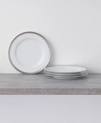 Noritake Whiteridge Platinum Set Of 4 Bread Butter/Appetizer Plates, 6-1/2 - Image 2