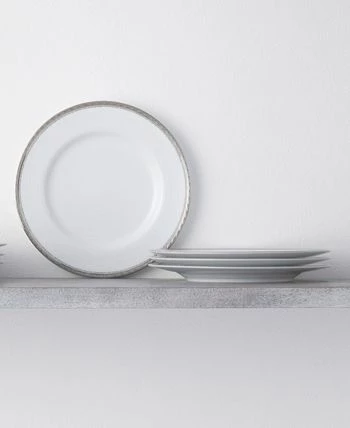 Noritake Whiteridge Platinum Set Of 4 Salad Plates, 8-1/4 - Image 2