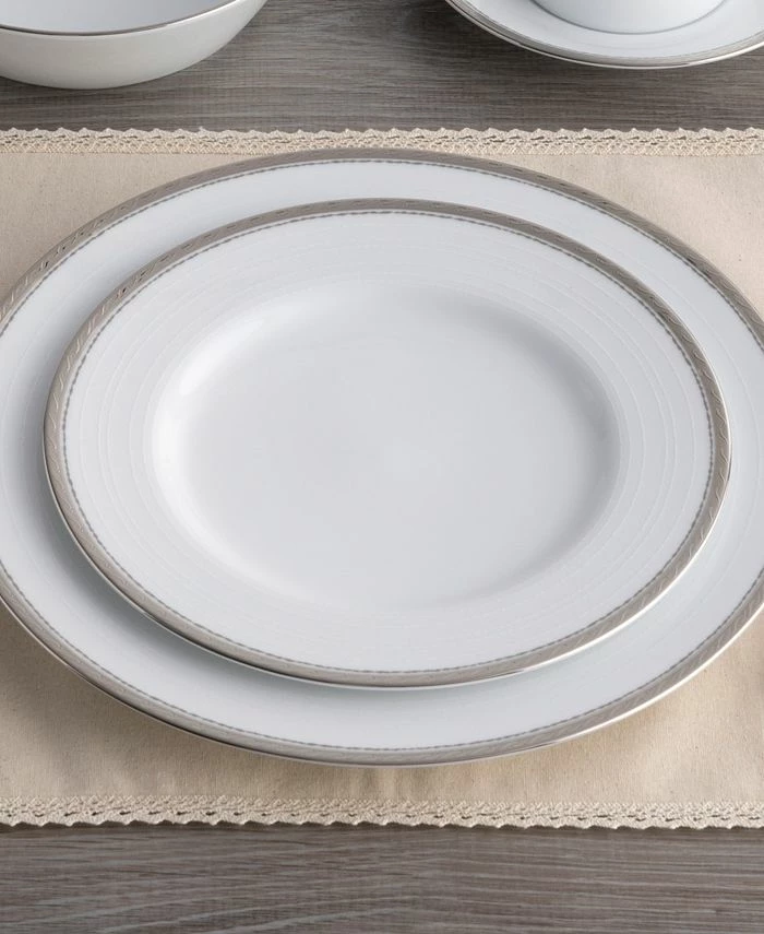 Noritake Whiteridge Platinum Set Of 4 Salad Plates, 8-1/4 - Image 4