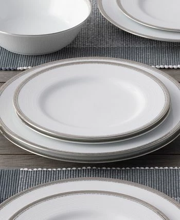 Noritake Whiteridge Platinum Set Of 4 Salad Plates, 8-1/4 - Image 7